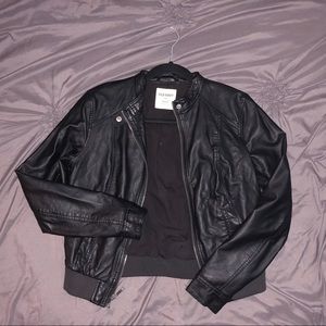 Old Navy Black Leather Jacket